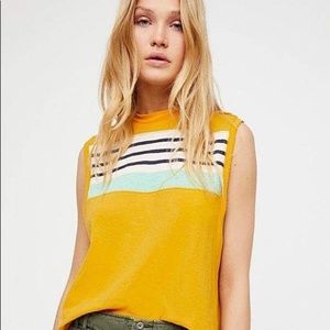 We The Free | Size XS 100% Cotton Cropped Retro Muscle Tank